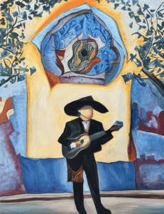 La fe del mariachi oil painting 70x90